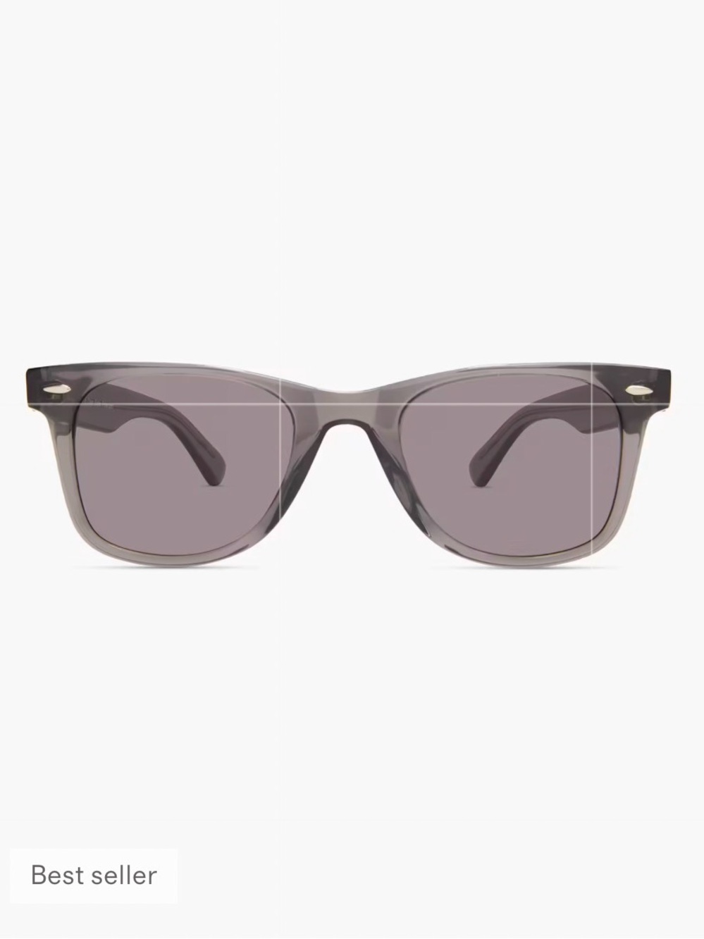 Quince Wayfarer Style Walker Polarized Acetate Sunglasses - Smoke Gray